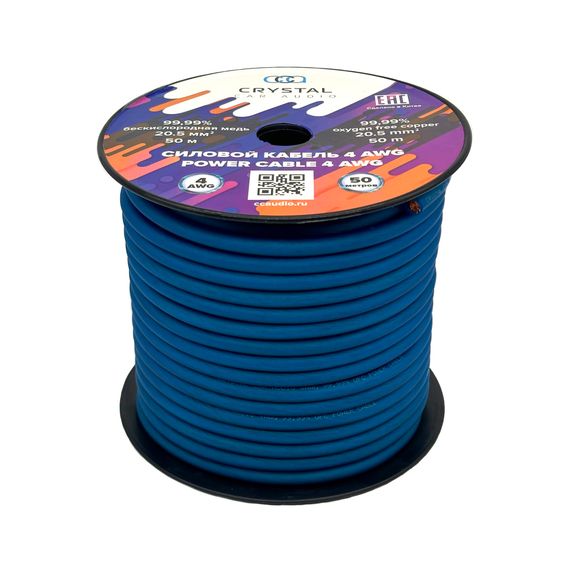 Кабель автосил. Crystal Car Audio 4AWG