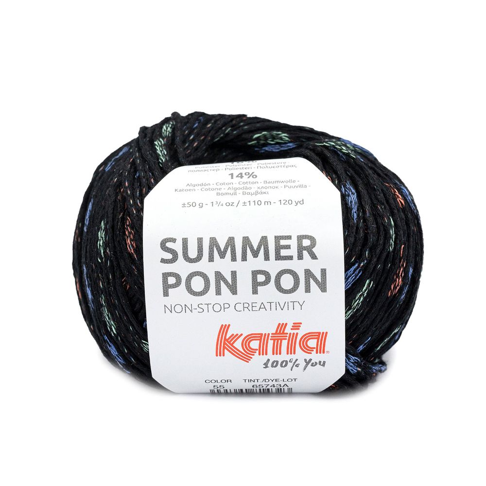 Пряжа Katia (Катя) Summer Pon Pon / уп.10 мот. по 50 г, 110 м, 1359.55