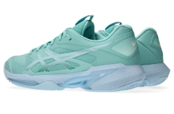 Женские теннисные кроссовки Asics Solution Speed FF 4 Clay - oasis green/light blue