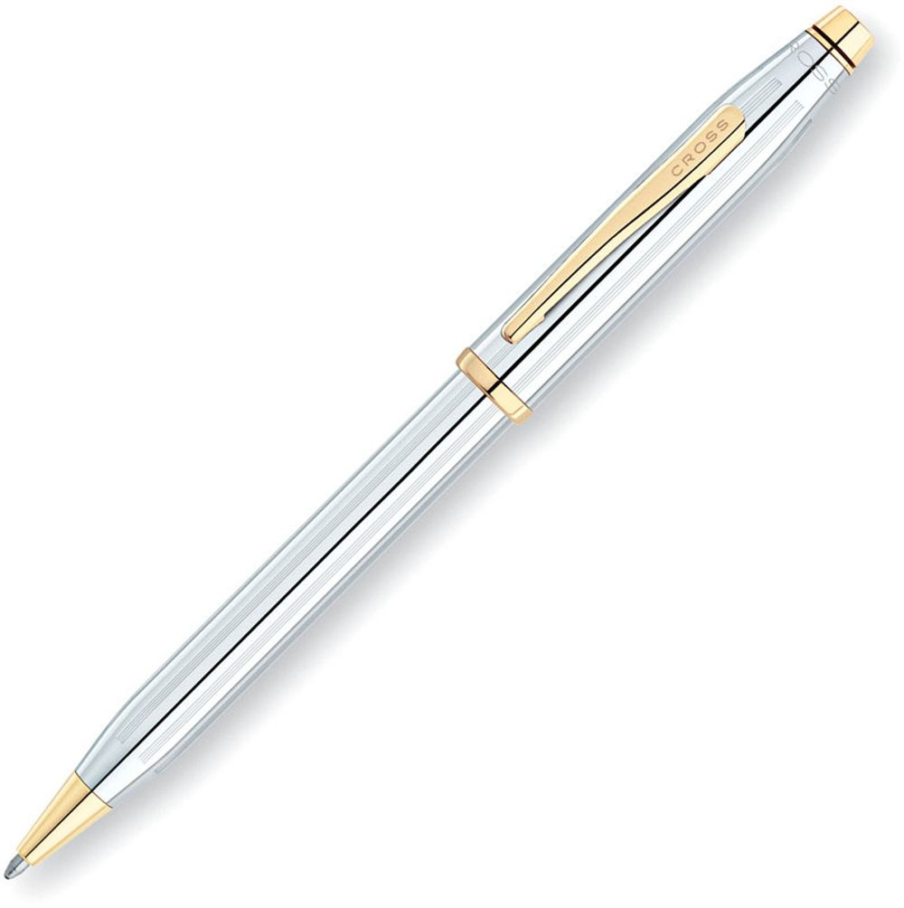 Ручка шариковая Cross Century II Medalist Chrome/23Ct Gold Plated (3302WG)