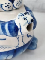 Чайник заварочный Котофей для чая фарфоровая посуда Гжель