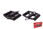 Педали EVOLUTION PLATFORM алюминиевые CNC, 112x105мм, резьба 9/16", со сменными шипами, промподшипники, черные