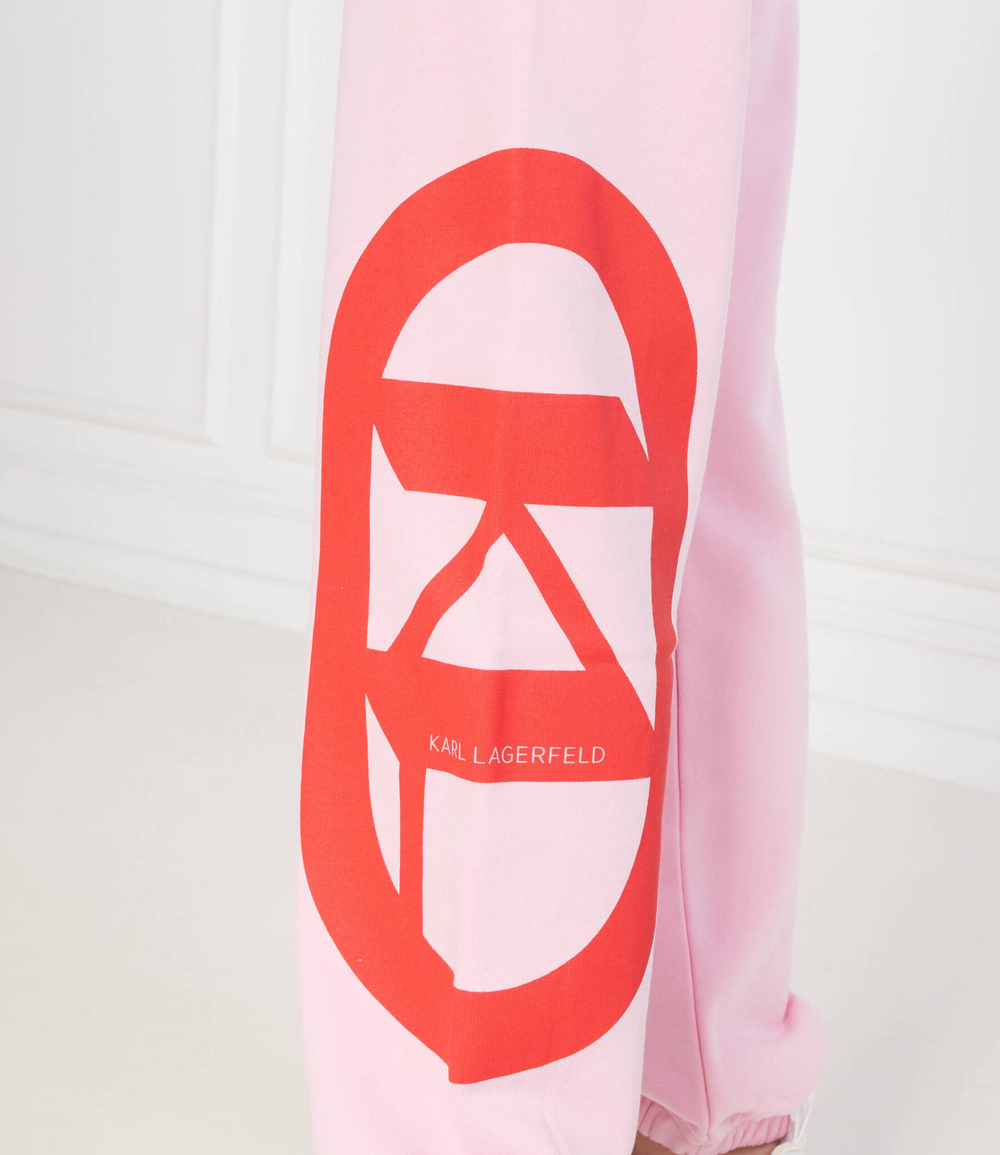 Спортивные штаны kl logo Karl Lagerfeld - розовый(235W1051)