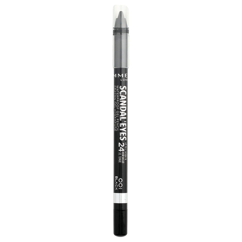 Rimmel London, Scdal'Eyes, водостойкий гелевой карандаш, 001 черный, 1,3 г (0,04 унции)