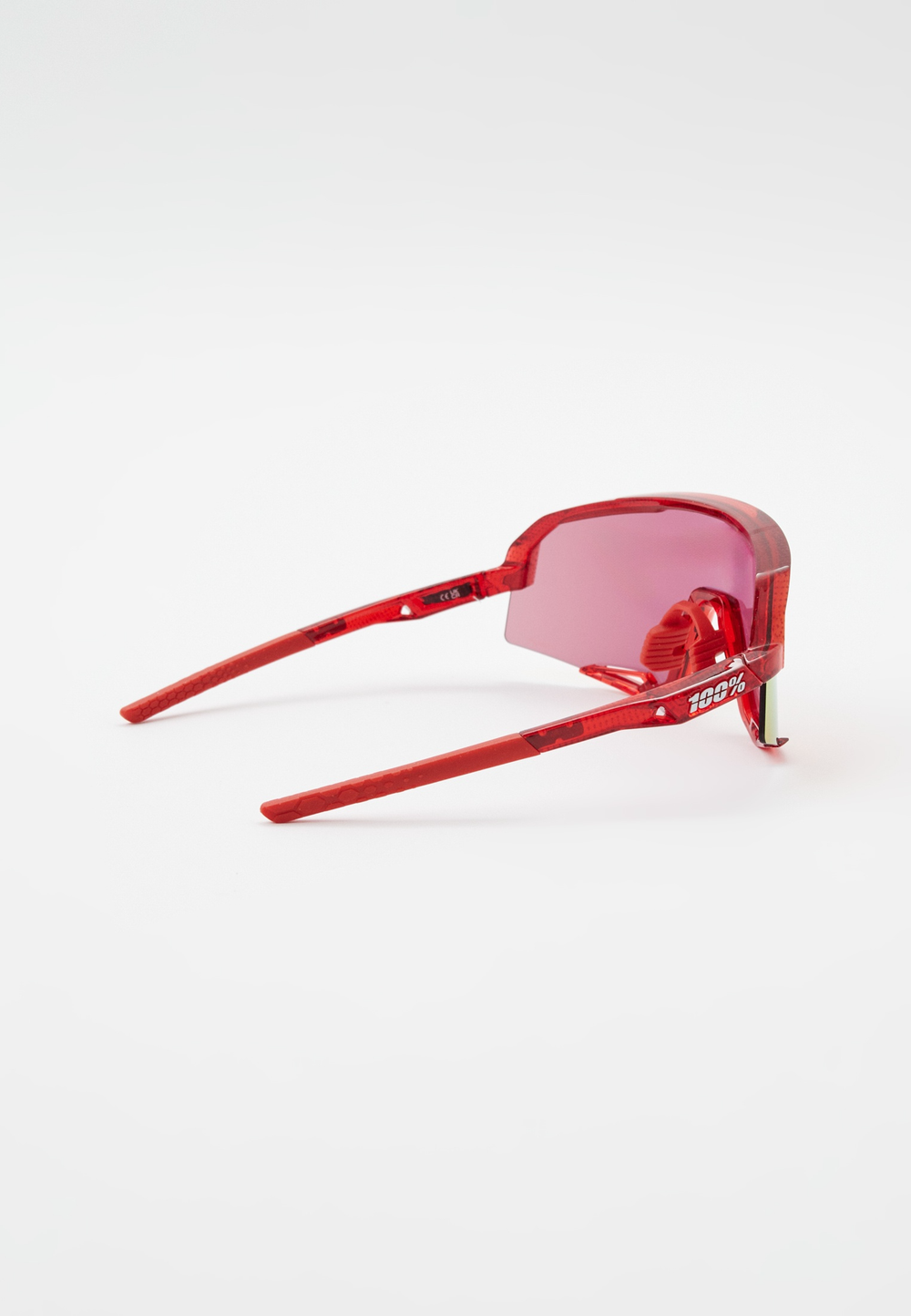 Спортивные очки 100% SLENDALE - Campari Translucent Red - HiPER Fire Red Mirror