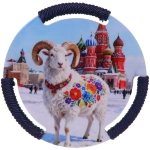 Подставка под горячее 19см «Русский стиль» Белоснежный козел