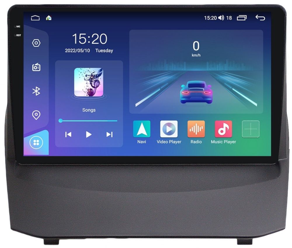 Магнитола для Ford Fiesta 2008-2018 - Parafar PF171U2K на Android 13, Быстрая, QLED+2K, CarPlay, 4G SIM-слот
