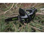 Аккумуляторная цепная пила Greenworks GD40TCSK4, 2003807UB,40v, 25 см, АКБ 4 А·ч и ЗУ