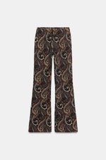ЖАККАРДОВЫЕ БРЮКИ FLARE — ZARA