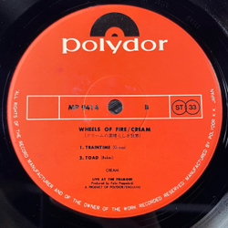 Винтажная виниловая пластинка LP Cream, Eric Clapton, Wheels Of Fire (Япония 1972) (Оби) White Room