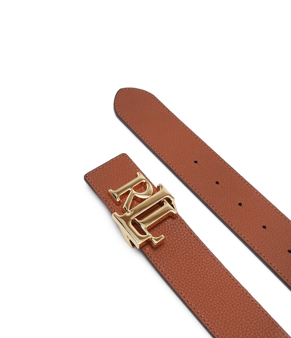 Двухсторонний кожаный Pasek LAUREN RALPH LAUREN - коричневый(412912040)