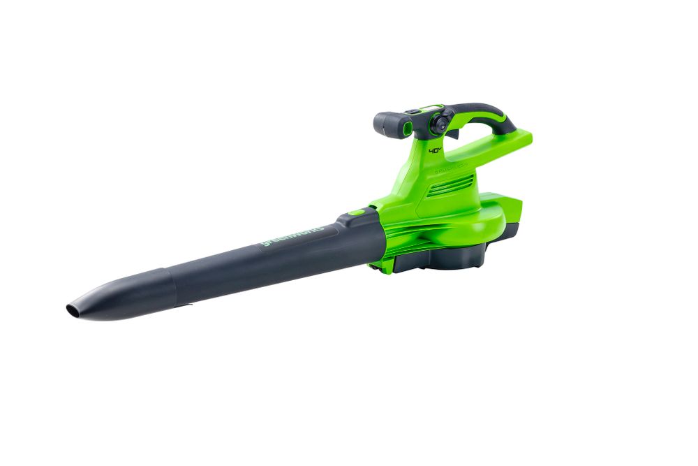 Аккумуляторный воздуходув пылесос Greenworks GD40BVK8, (2406907UH) ,40v, АКБ 8 А·ч и ЗУ