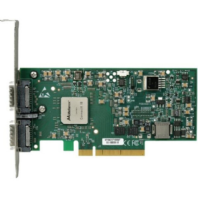 Сетевая карта Mellanox ConnectX™ EN, Ethernet Network Interface Card, Dual Port 10GBASE-CX4, with PCI Gen2, PCIe 2.0 x8 5GT/s, MemFree, tall bracket, RoHS R5 Compliant (Eagle EN Gen2) MNEH29-XTC