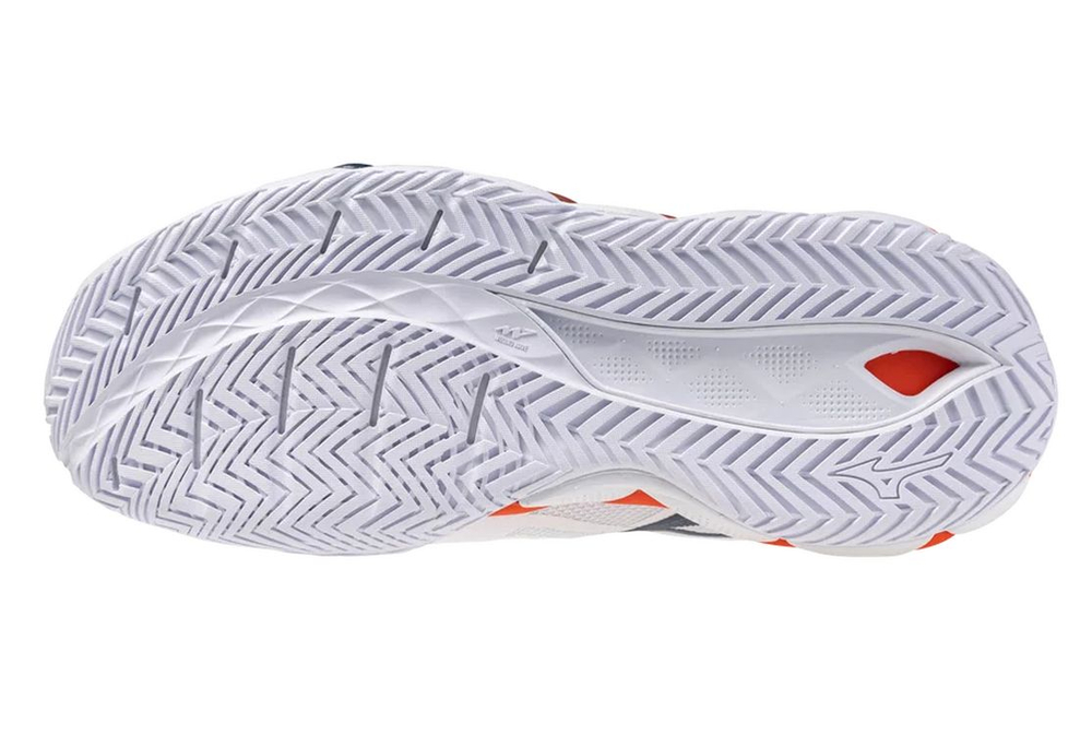 Теннисные кроссовки Mizuno Wave Enforce Tour 2 AC - white/insignia blue/orange