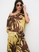 Костюм летний шелковый "ART SILK", 713.9072.09.11, цвет монстера лимон