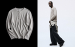 Мужской лонгслив-хенли slim fit - BERSHKA