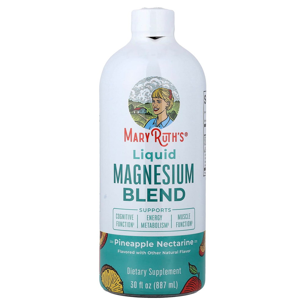 MaryRuth's, жидкая смесь магния, ананас и нектарин, 887 мл (30 жидк. унций)