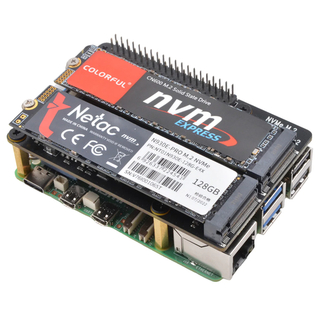 Плата расширения x1004 для Raspberry pi 5 c Pcie на 2*M.2 nvme SSD
