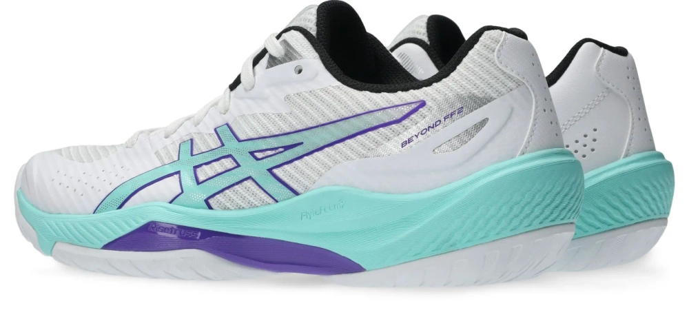 Женские кроссовки для бадминтона/сквоша Asics Beyond FF 2 - white/illuminate mint