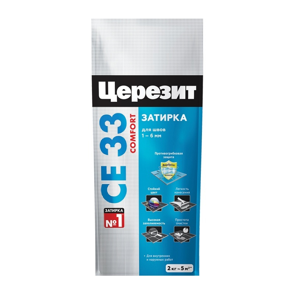 Затирка Ceresit CE 33 S №13 антрацит, 2 кг