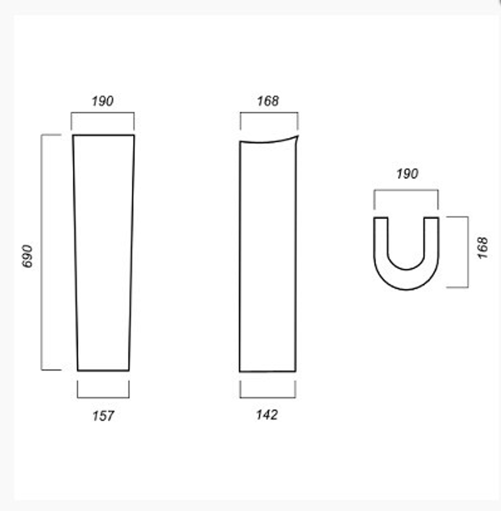 Пьедестал Classic Luxe УП (Белый)