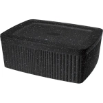 ЛОТОК С КРЫШКОЙ VELVET, 230х90 ММ, 2,5Л(черный гранит)