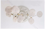 Ceiling design lamp  Branching Discs by Lindsey Adelman (9 lampshades,  Gold)