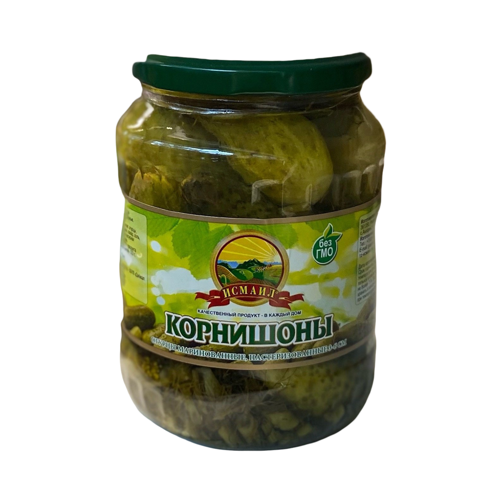 КОРНИШОНЫ с зеленью в заливке Исмаил 0.67 л