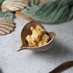 Салатник 100 мл 13*13 см h8,5 см емкость для закусок Pearl Shell Frutti di Mare P.L. [1]