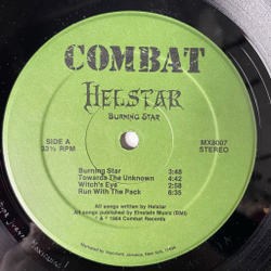Винтажная виниловая пластинка LP Helstar Burning Star (USA 1984)