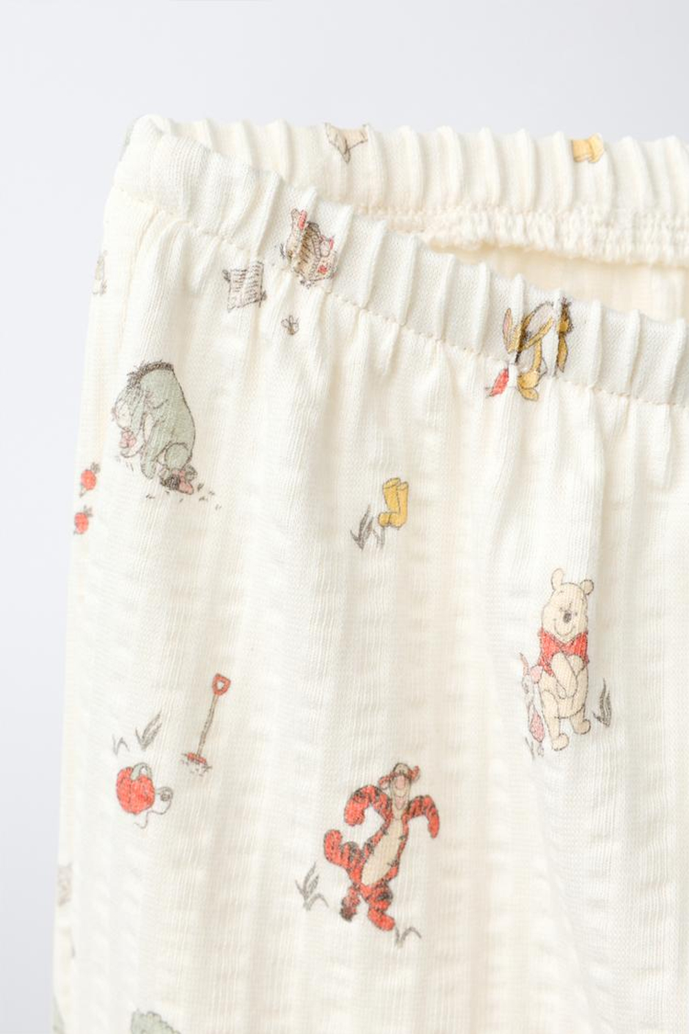 ZARA БРЮКИ-ШАРОВАРЫ С ФАКТУРОЙ WINNIE THE POOH © DISNEY, РАЗНОЦВЕТНЫЙ