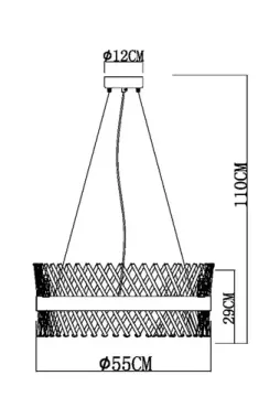 Подвесной светильник 12*G9 A1073LM-12PB медный Acapulco Arte Lamp