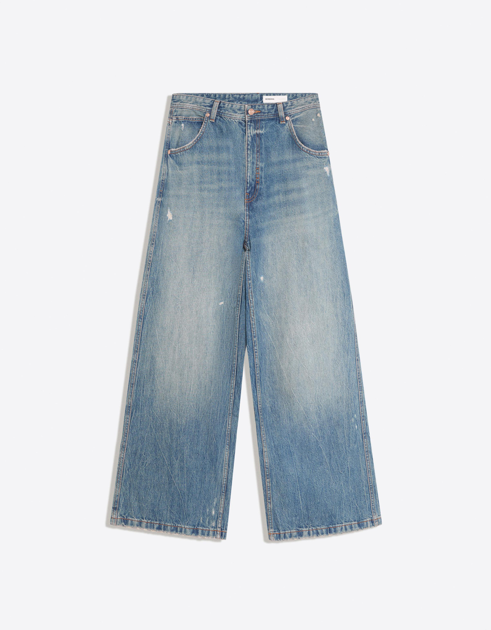 Мужские джинсы baggy fit в стиле скейтер - BERSHKA