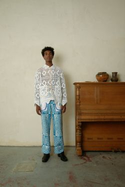Рубашка Вязаная / Milk Crocheted Long Sleeve молочная
