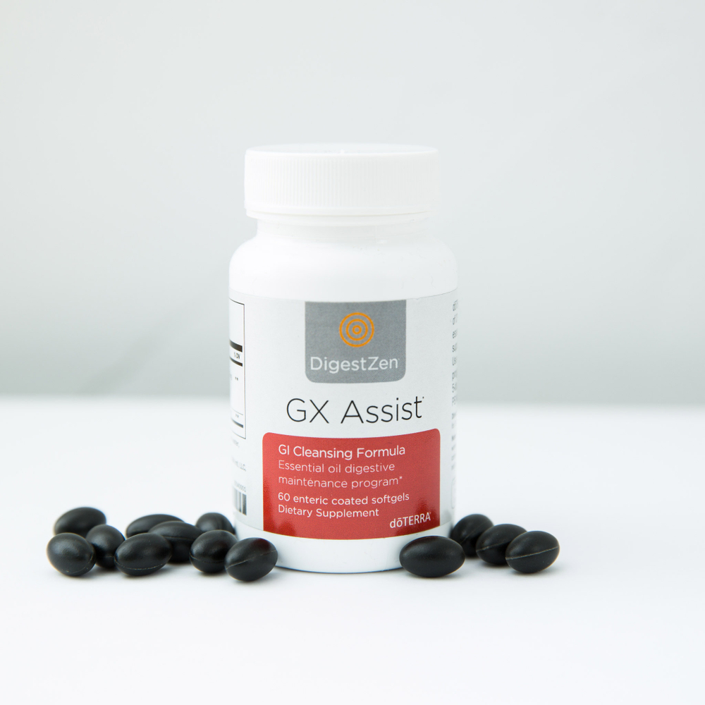 doTERRA ДЖИ-ЭКС Ассист, GX Assist, Очищающая смесь для ЖКТ, 60 капсул
