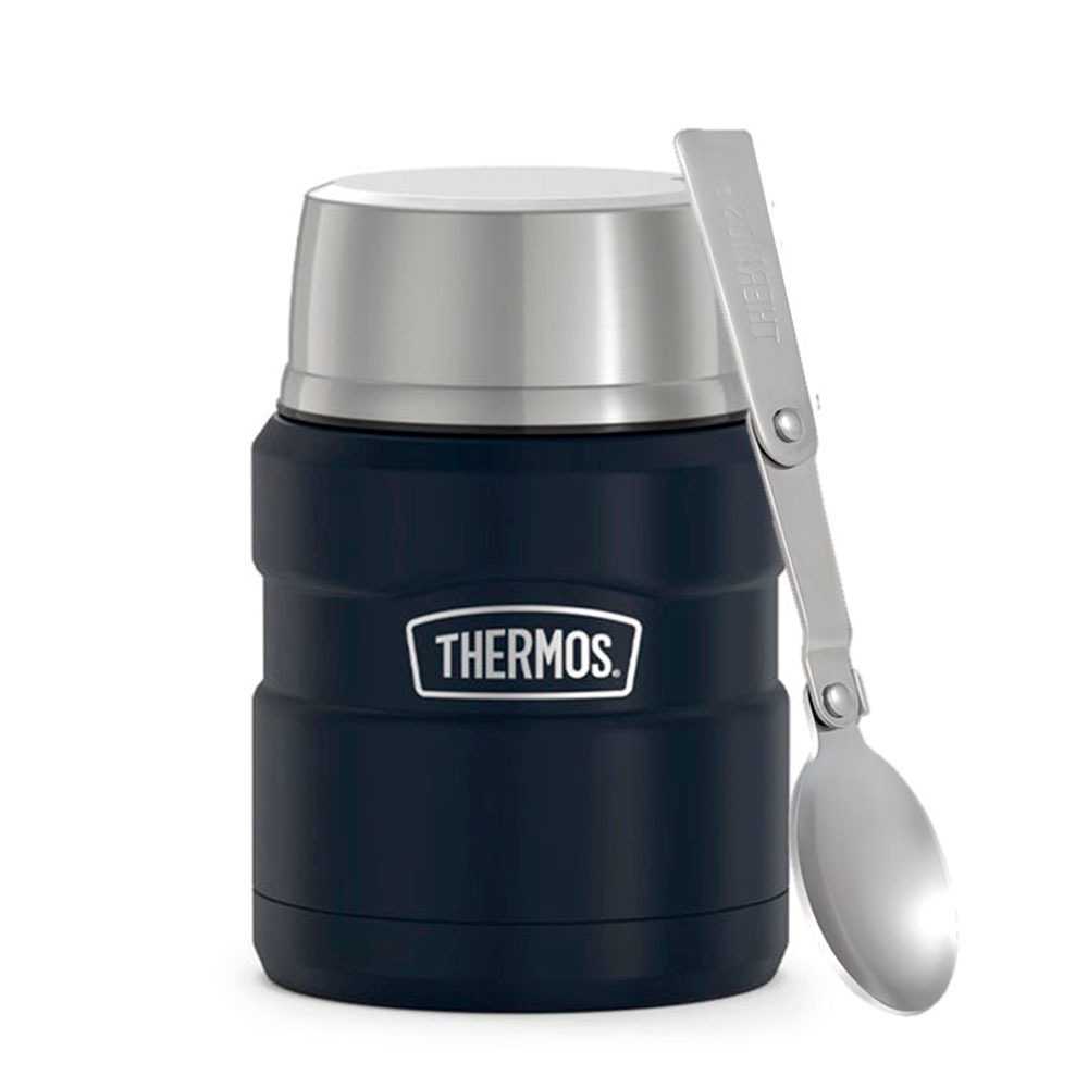 Термос для еды Thermos с ложкой SK3000 MMB (0,47 литра), синий