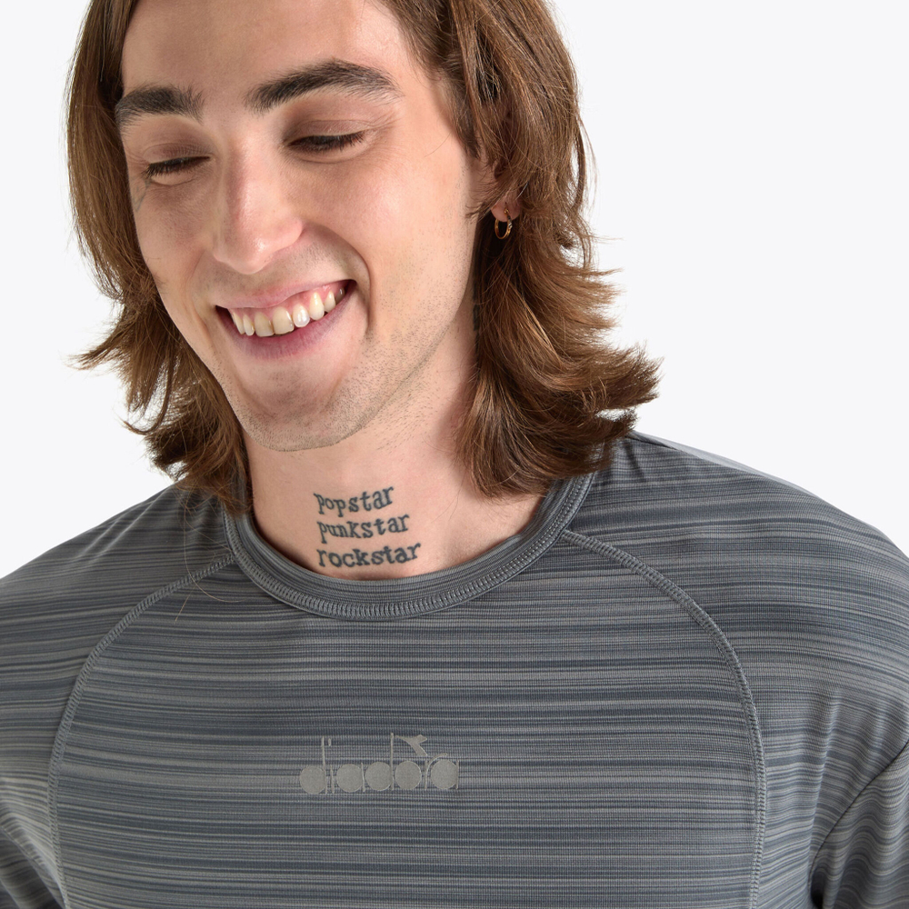 Мужское теннисное поло Diadora Be One Fit T-Shirt Men - Grey
