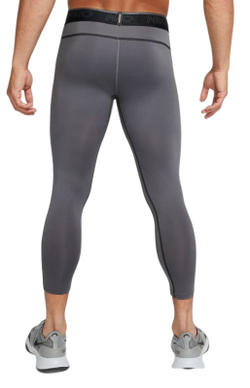 Мужские теннисные штаны Nike Pro Dri-Fit 3QT Tight M - iron grey/black/black