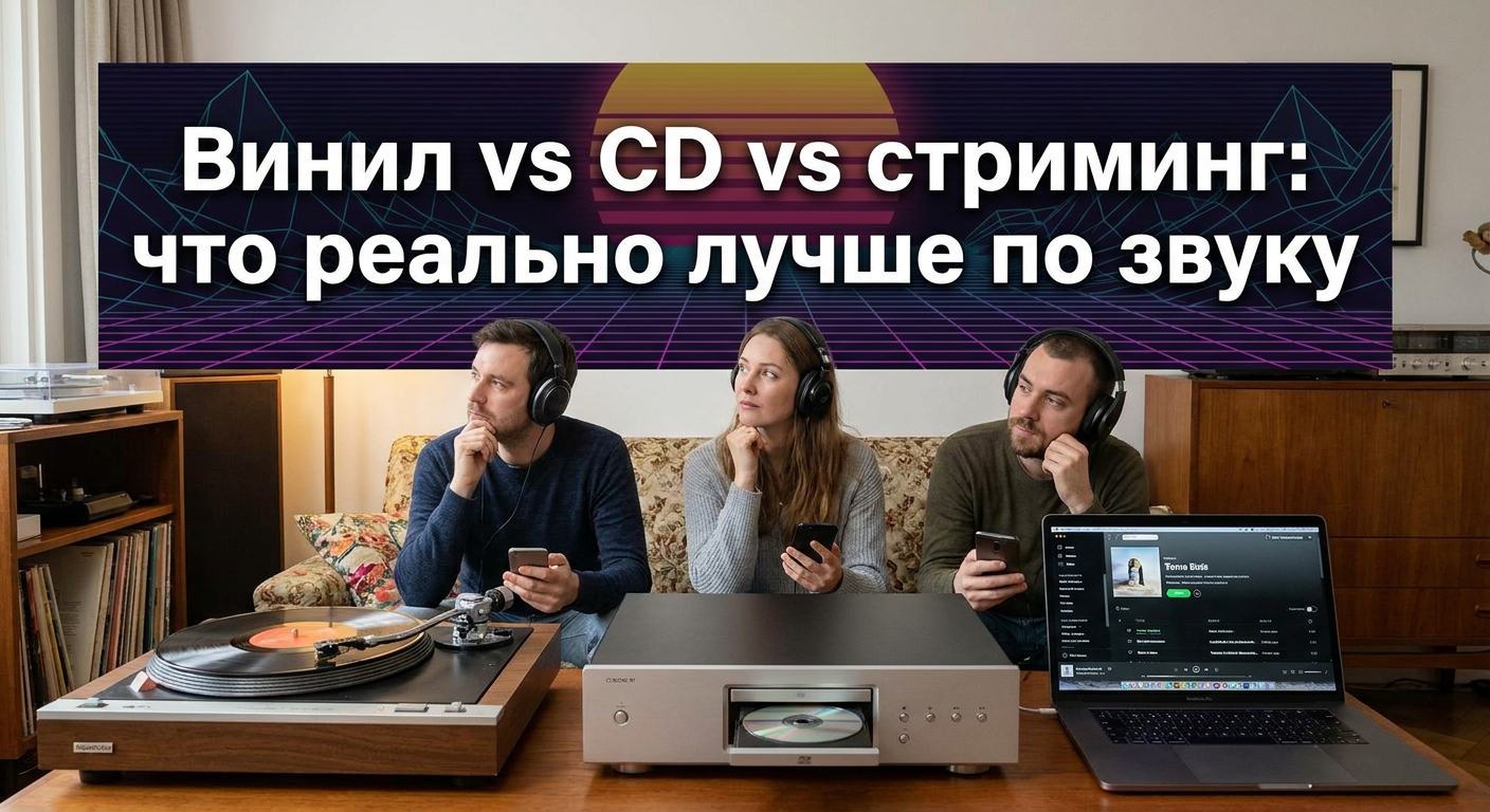 Винил vs CD vs стриминг: что реально лучше по звуку