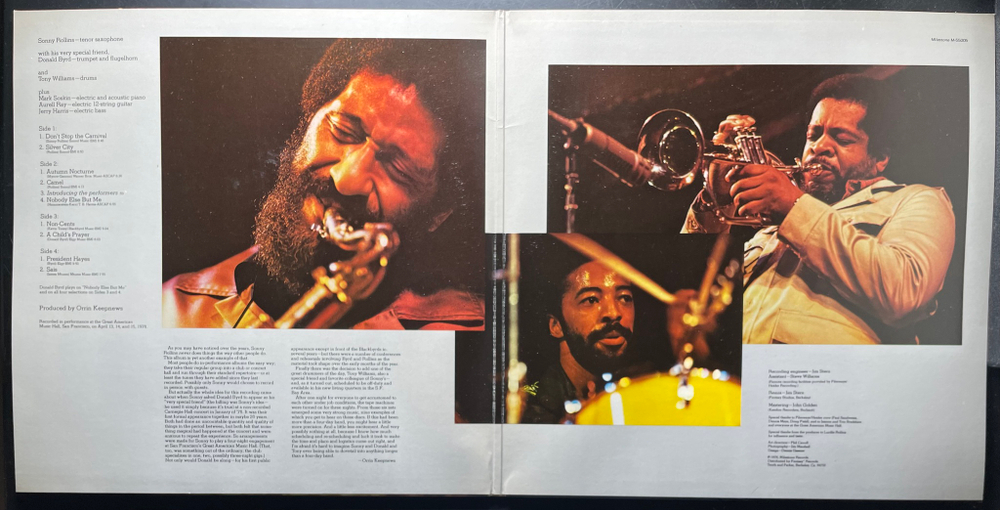 Sonny Rollins ‎– Don't Stop The Carnival 2LP (США 1978г.)