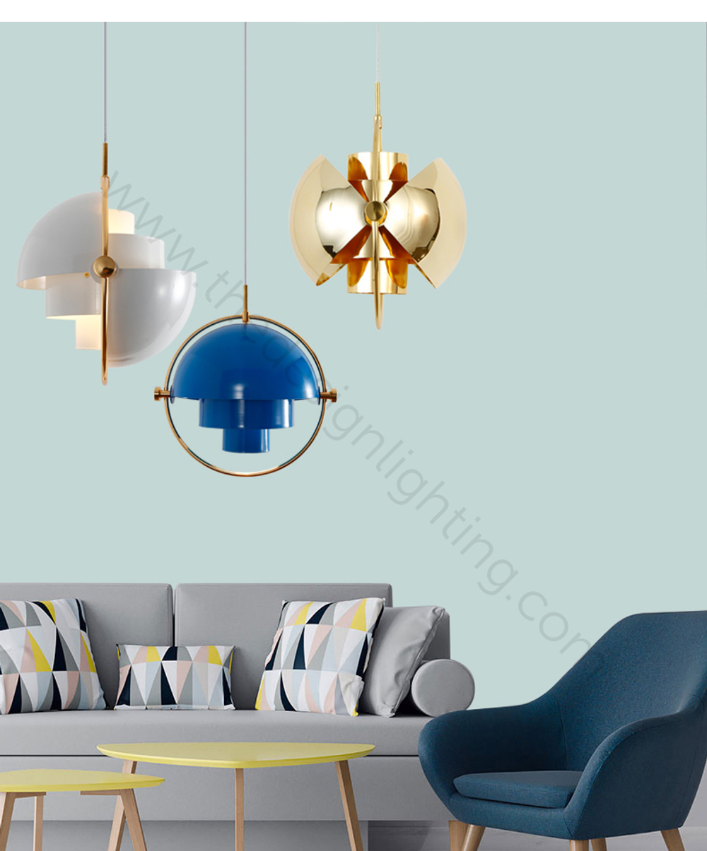 Pendant design lamp  Multi-Lite by Gubi (Blue)