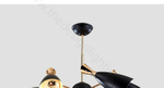 Ceiling design lamp  Duke by Delightfull (6 lampshades,  Black)