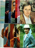 №53 Открытки Артисты и актёры СССР 1970–1980-е г. 25 штук. Цветные, чистые, без повторов