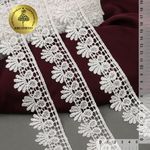 Кружево гипюр (плетёное) 38 мм / 13.71 метра, TBY.C01330B, теплый белый, Kruzhevo