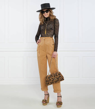 Брюки Elisabetta Franchi - светло-коричневый(PA05631E2)