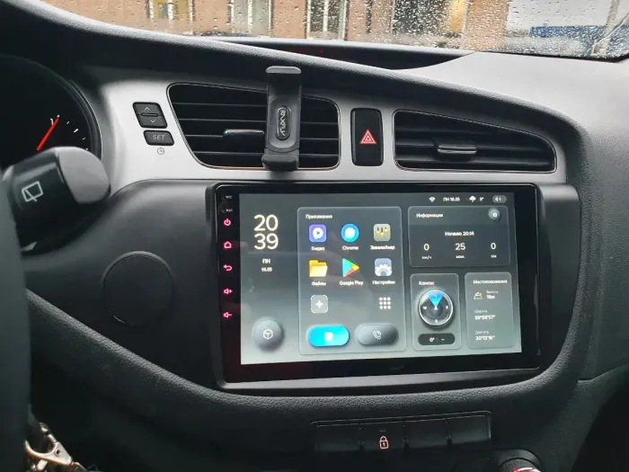 Магнитола для KIA Ceed 2 2012-2018 (рамка матовая) - FarCar S280 монитор 9.5" IPS на Android 13, CarPlay