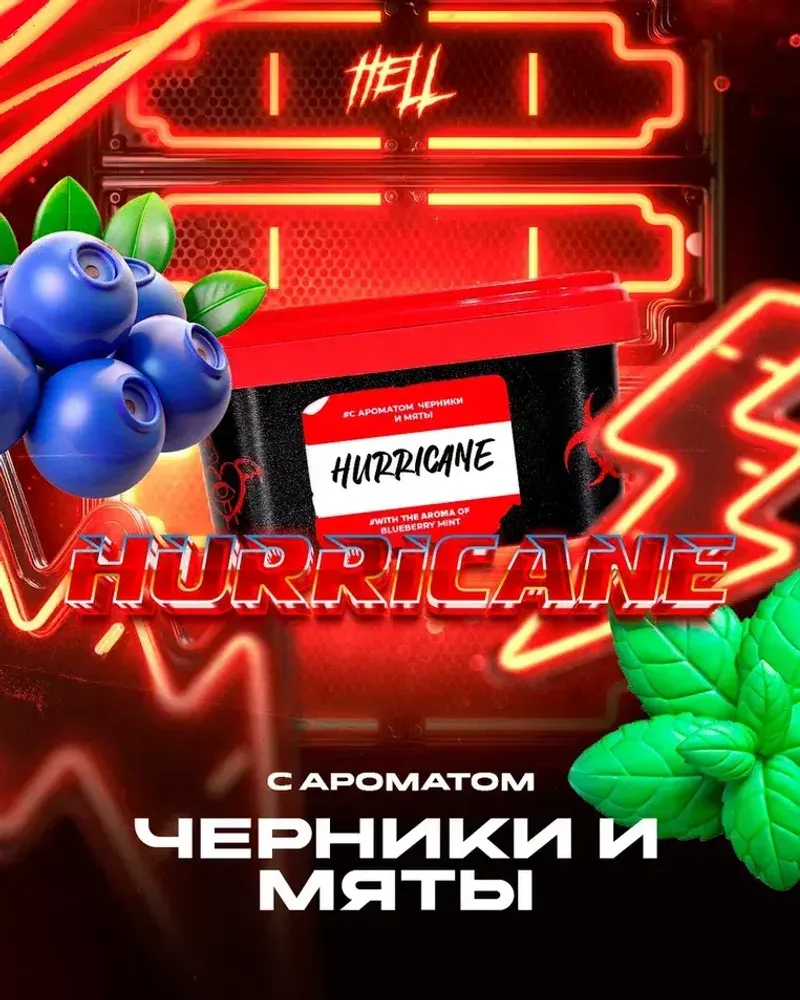 HELL Hurricane (Черника Мята) 200г
