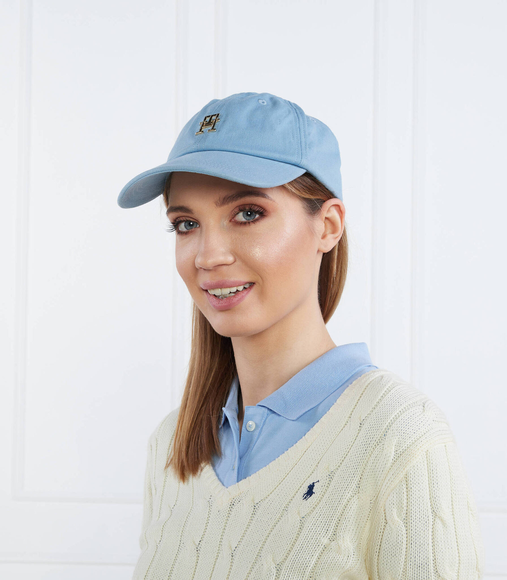 кепка naturally th soft cap Tommy Hilfiger - голубой(AW0AW14528)