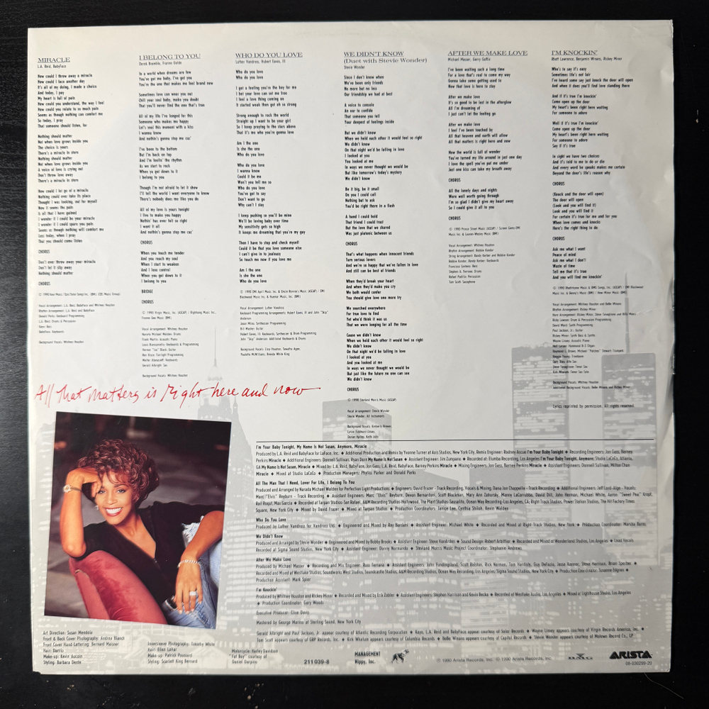 Whitney Houston - I'm Your Baby Tonight (Германия 1990г.)