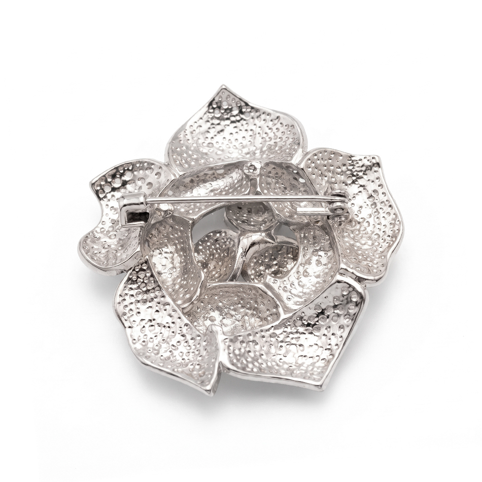 Брошь Fiore Luna Цветок серебряная FBB01936-04 S